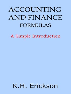 cover image of Accounting and Finance Formulas
